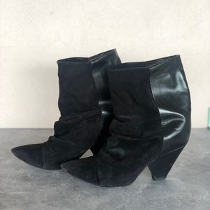 LUXURY TAG: Isabel Marant Andrew Suede and Leather Ankle Boots